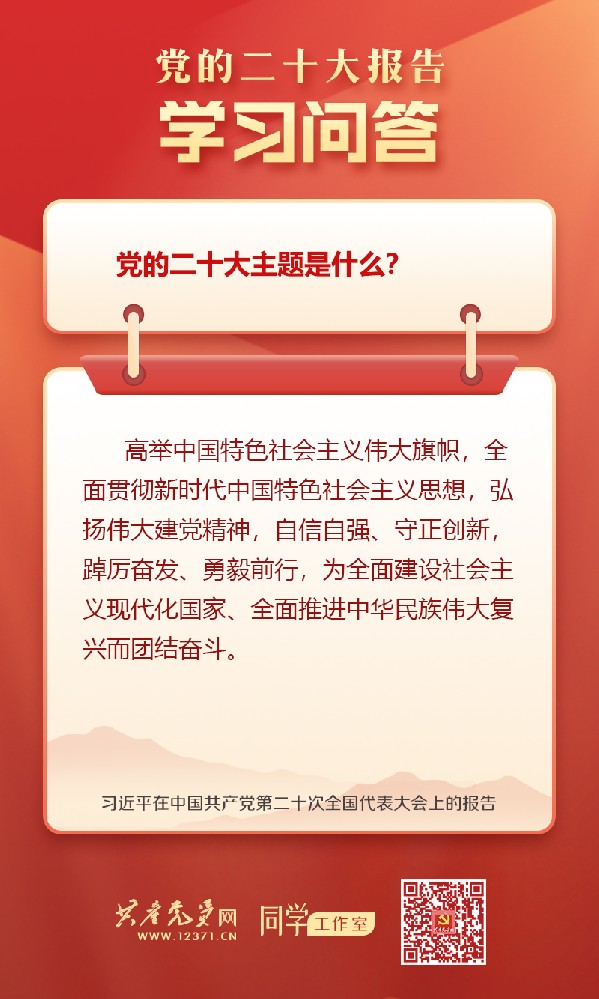 党的二十大学习问答